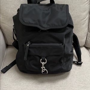 Rebecca Minkoff black nylon backpack